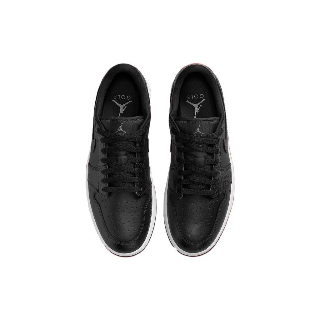 Air Jordan 1 Low Golf Černá Krokodýlí Unisex Tenisky Železně šedá Bílá DD9315-003