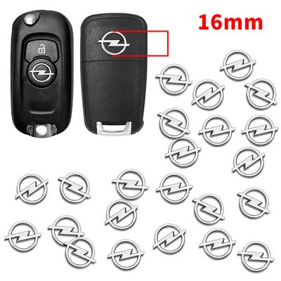 5/10/20pcs 16mm Car Emblem Insignia ABS Sticker Key Logo For Insignia Astra J F Antara Meriva Zafira H G Corsa Vectra OPC