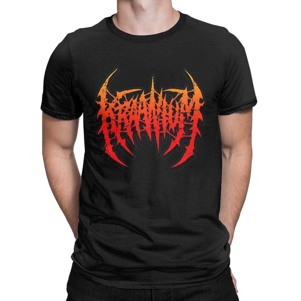 Crazy Kraaniumm Band Slamchosis T-Shirts Men Crew Neck Pure Cotton T Shirts Brutal Deathcore Rock Short Sleeve Tees Plus Size