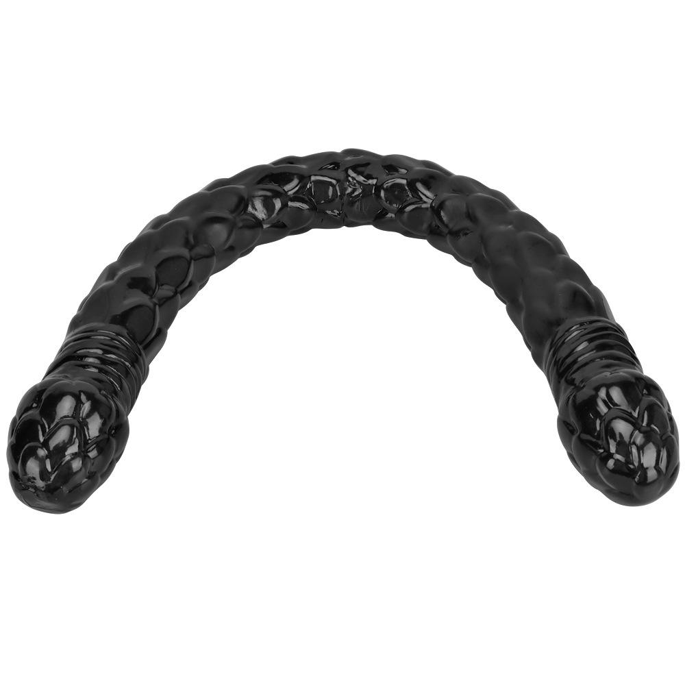 Dildo cu două capete Super lung Plug anal simulat Masturbator lesbian Penis realist Jucărie sexuală Gay Fisting BDSM