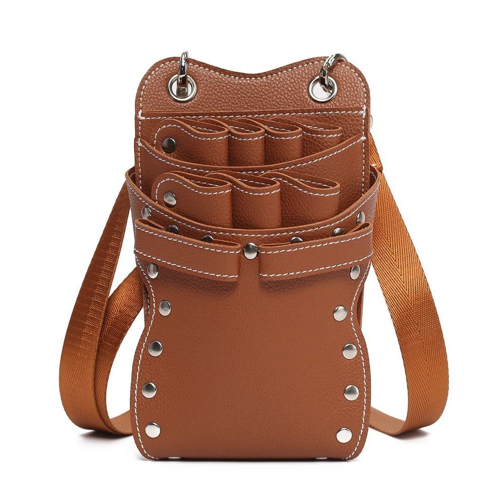 PU Leather Hairdressing Tools Bag Large Capacity Barber Tools Bag Barber Tools Waist Pack Barbers