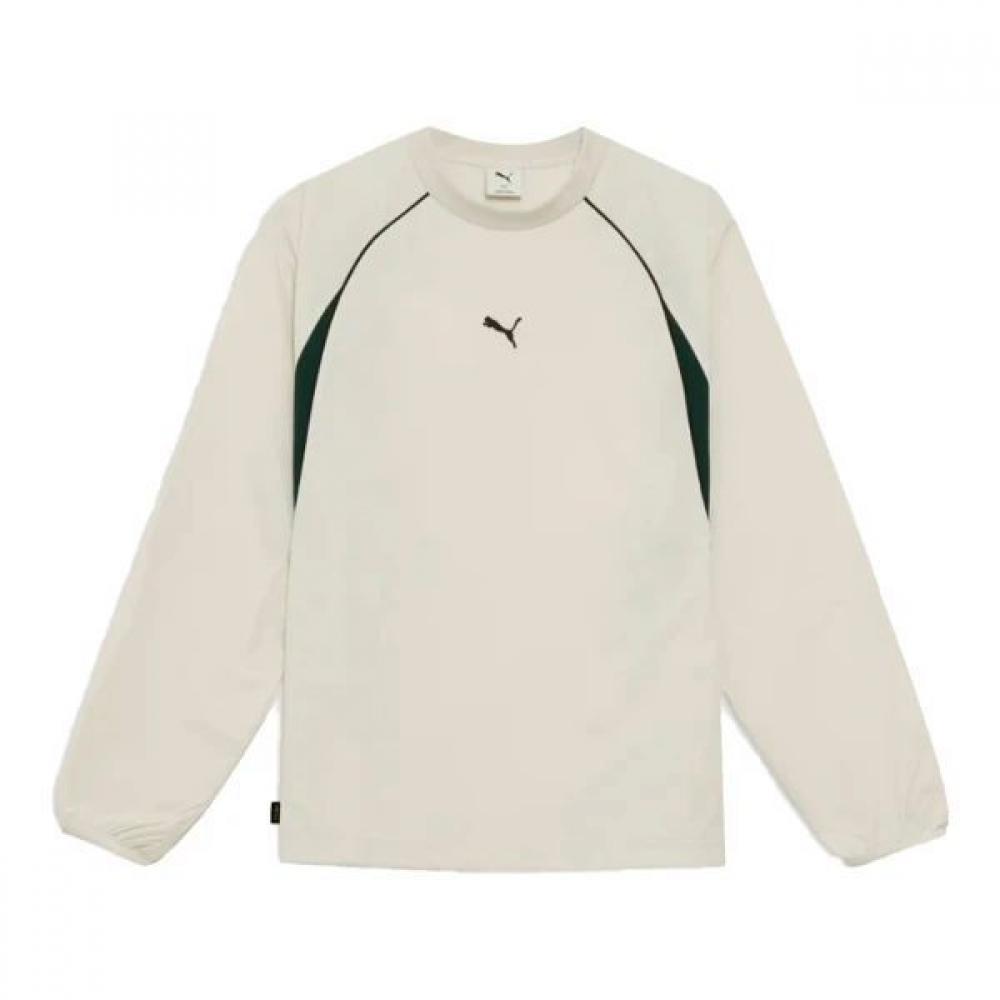 Puma Men Oversized Piste Retro Colorblock Sweatshirt 634279 05 ivory (05)/M(95)