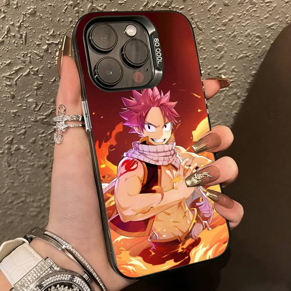 Anime Fairy Tail  N-Natsu Phone Case For iPhone 17,16,15,14,13,12,11 Plus,Pro Max,XS,Colorful Silver Phone case Funda Cover iPhone16e