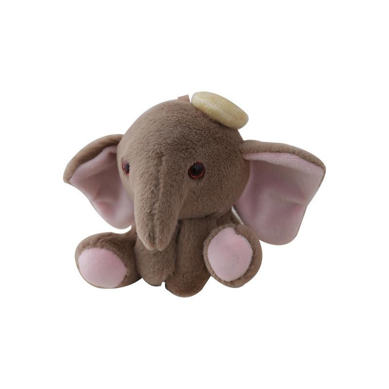 Adorable Elephant Plush Keychain Fluffy Toy For Car Keys And Women's Bags