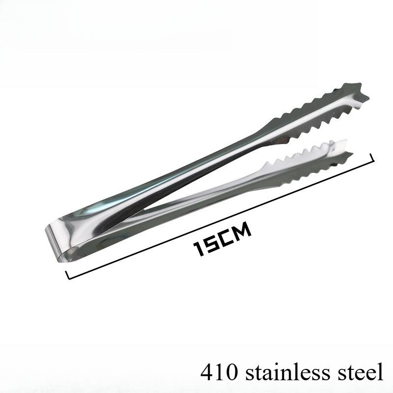 

Щипцы для льда из нержавеющей стали, щипцы для кубиков льда, щипцы для еды из нержавеющей стали с магнитными щипцами для льда, щипцы для барбекю 7 inches (about 15cm)