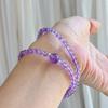 925 Silver High Quality Natural Amethyst Multi-Circle Bracelet Bracelet