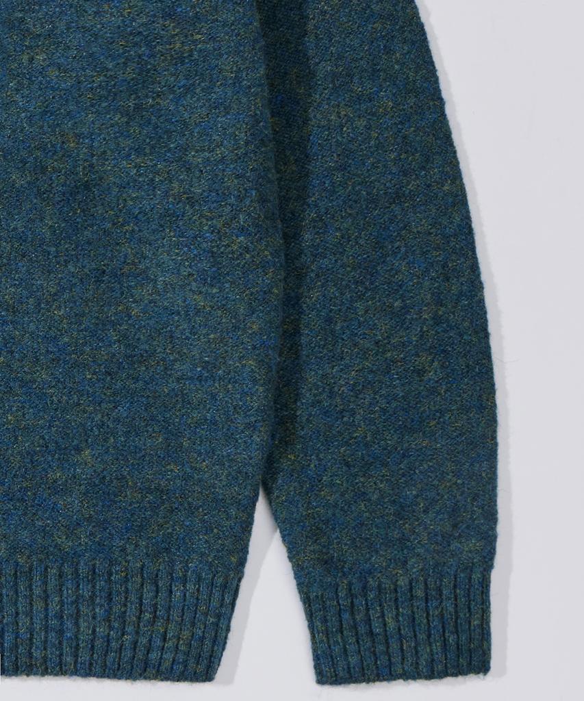 GLW Mild Heathered Crew Neck Sweater Oversized Knit Forest Gold