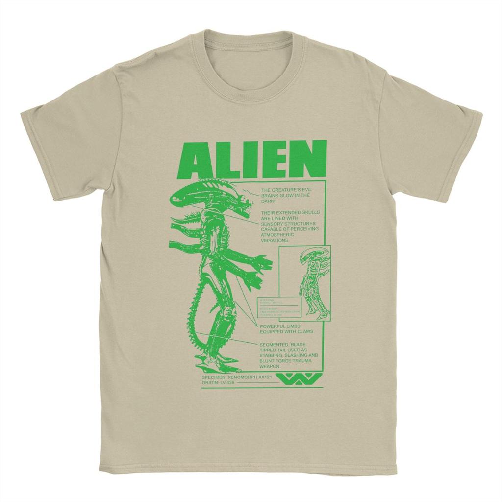 Men Alien Specimen Acid Green Movie T Shirt 100% Cotton Clothing Humor Short Sleeve Crew Neck Tees Birthday Present T-Shirts