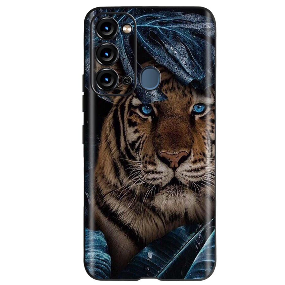 For ITEL Vision 3 Case Fashion Cat Sunflower Phone Cases For Itel S17 S 17 S661W Soft TPU Black Silicone Cover Vision3 Bumper