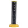 Equal Height Ruler Accurate Double Sided Scale Thickened Rust Proof Gradienter Ruler for Indoor Outdoor Black Inverted