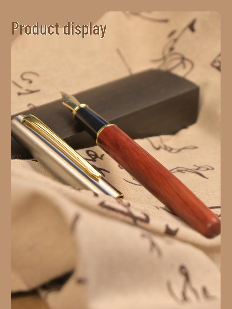 Retro Solid Wood Calligraphy & Signature Ink Pen