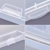 Transparent Storage Container Jewelry Box Clear Plastic Organizer Box Empty Earring Storage Organizer Display Case For Beads