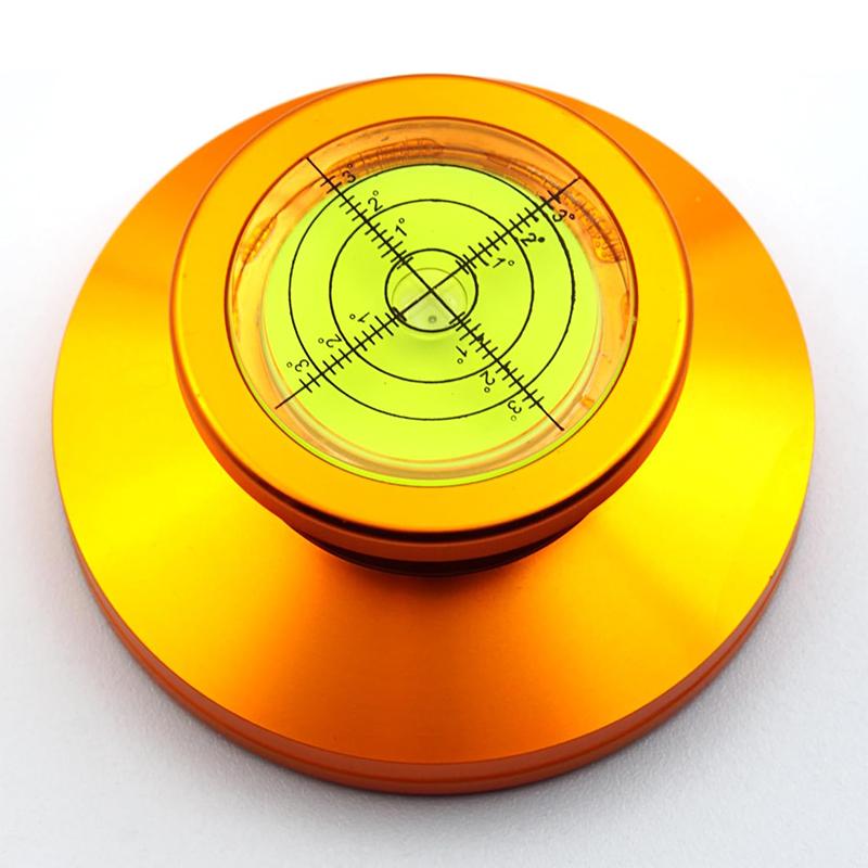 1Pcs LP Recording Stabilizer Universal Vinyl Record Turntable Aluminum Player With Level Bubble Stabilizer Clamp Alloy Weight