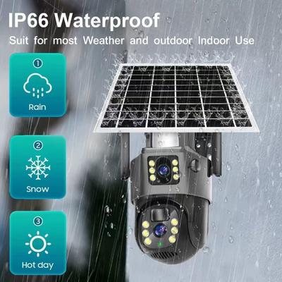 V380 4G/WiFi Solar Binocular Camera Monitor