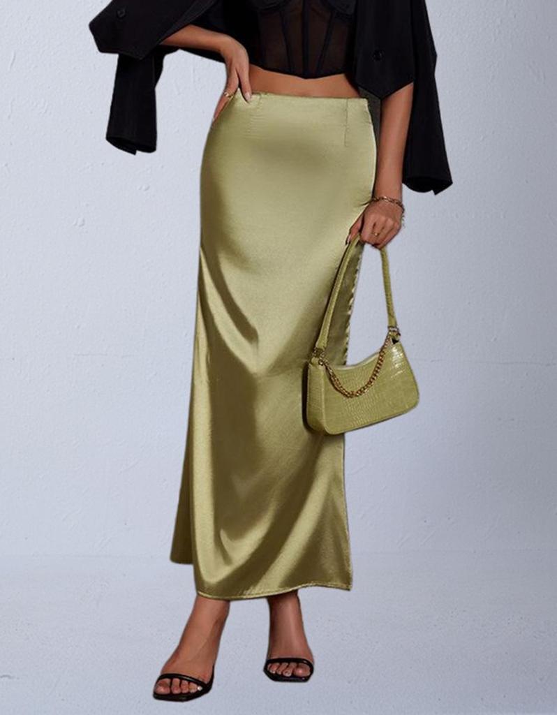 Satin Midi Mermaid Skirt - New Autumn Colors