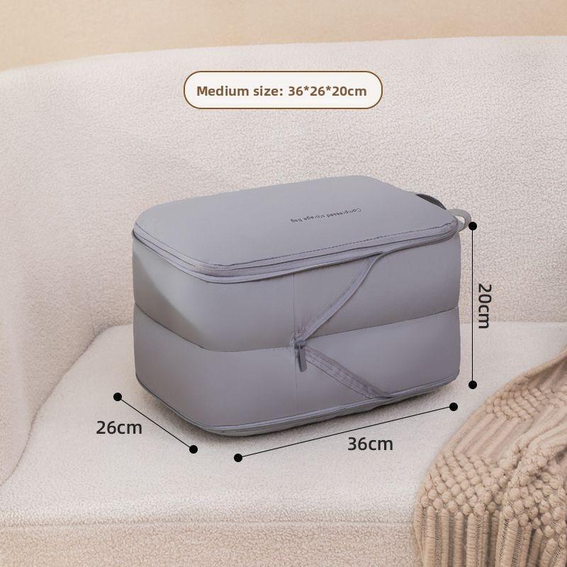 Travel Storage Organizer With Double Layer Compression Bags For Luggage Packing Solutions