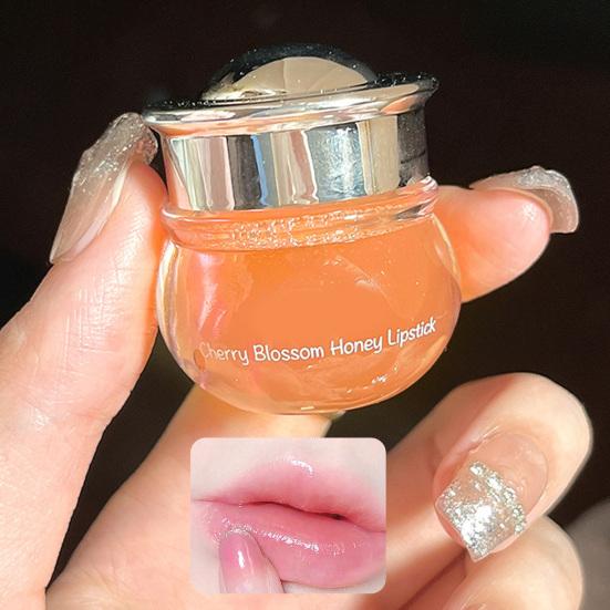 

5 г Маска для губ Хорошая пластичность Отшелушивает Улучшает линии губ Увлажняет Против трещин с ложкой Вишневый цвет Мед Увлажнитель для губ Аксессуары для макияжа Cherry Blossom