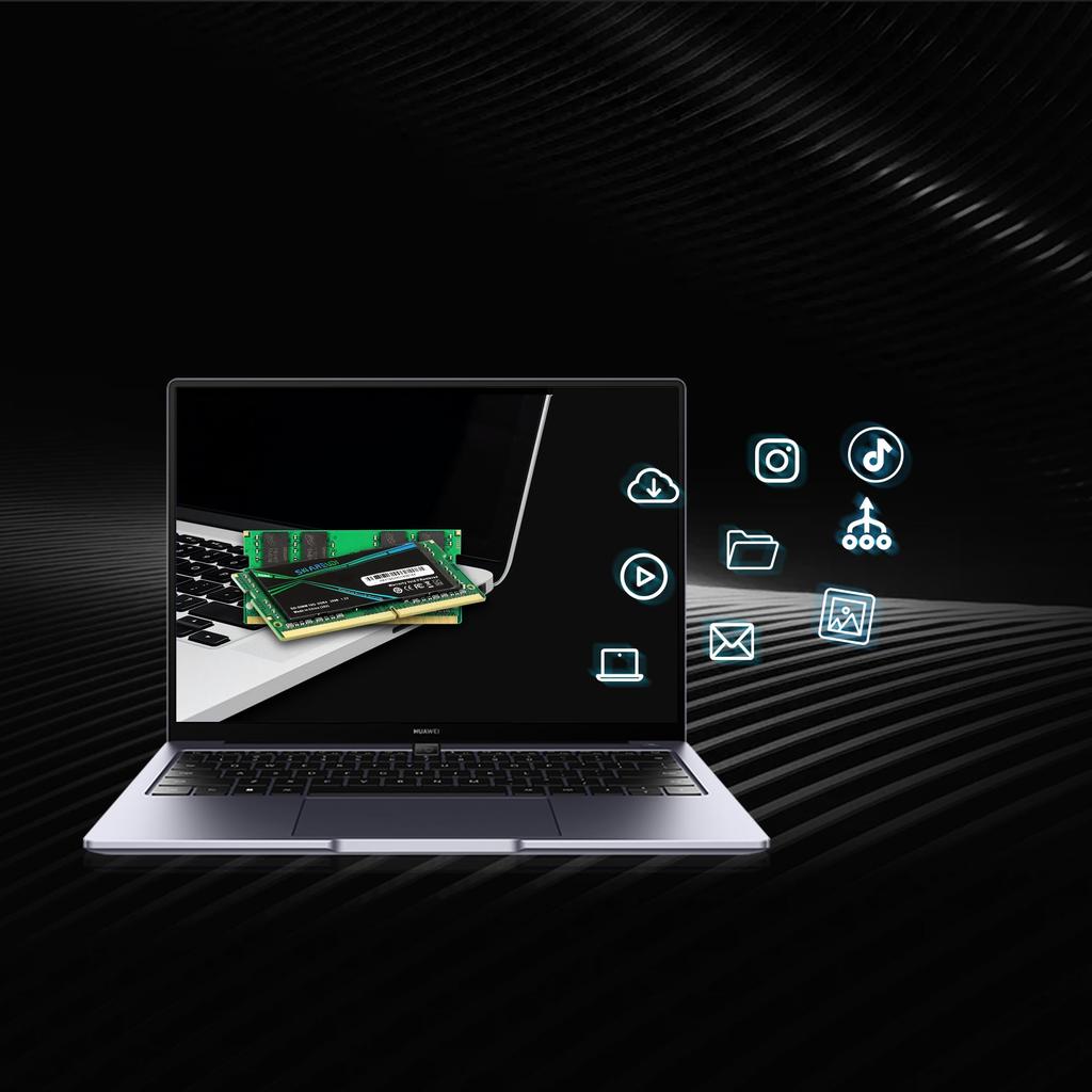 Sharevdi DDR4 PC4 19200S CL19 SODIMM 260 Pin SODIMM Laptop Notebook Mini Computer RAM Storage Module Easy Upgrade 16GB×1-2666 1.2V Non-ECC (DDR4-16GB)