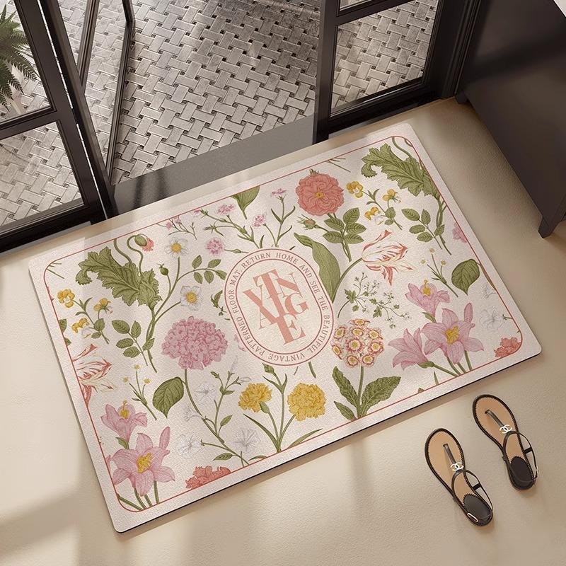 

American Bathroom Mat Diatom Mud Door Moisture-wicking Mat Quick Dry Slip-resistant Mat Bathroom Door Entryway Foot Mat 40 * 60