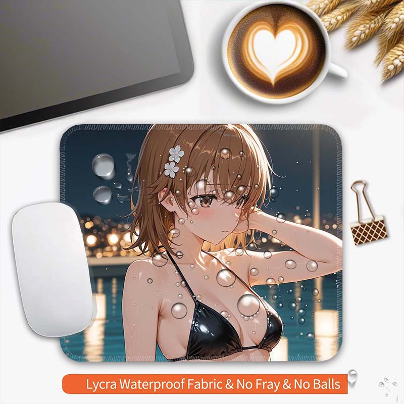 Misaka Mikoto Anime Standard Mouse Pad A C_Certain Magical I_Index Small Mousepad Gaming MousePads PC Non-Slip Travel Mousemat