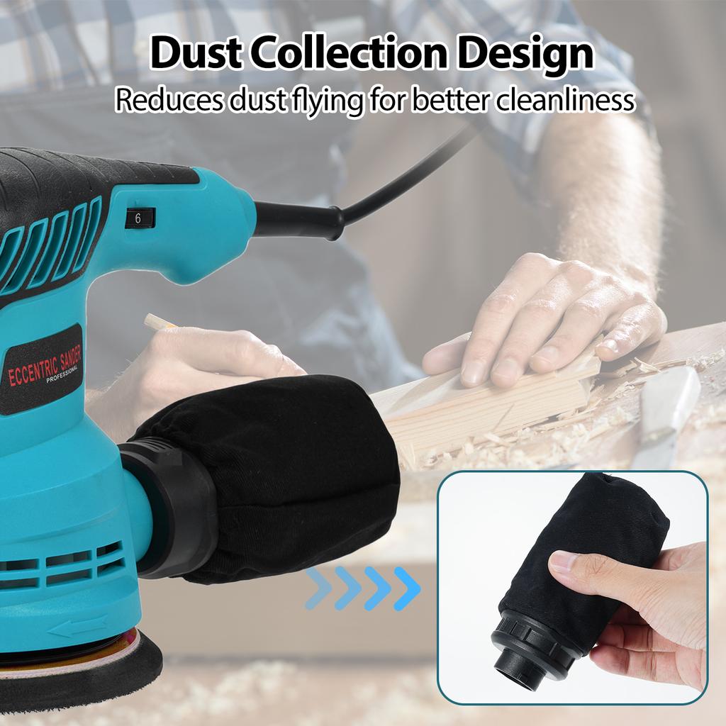 Electric Sanding Machine Low Vibration 5000-12000RPM 6 Speed Sander Machine and Beginners