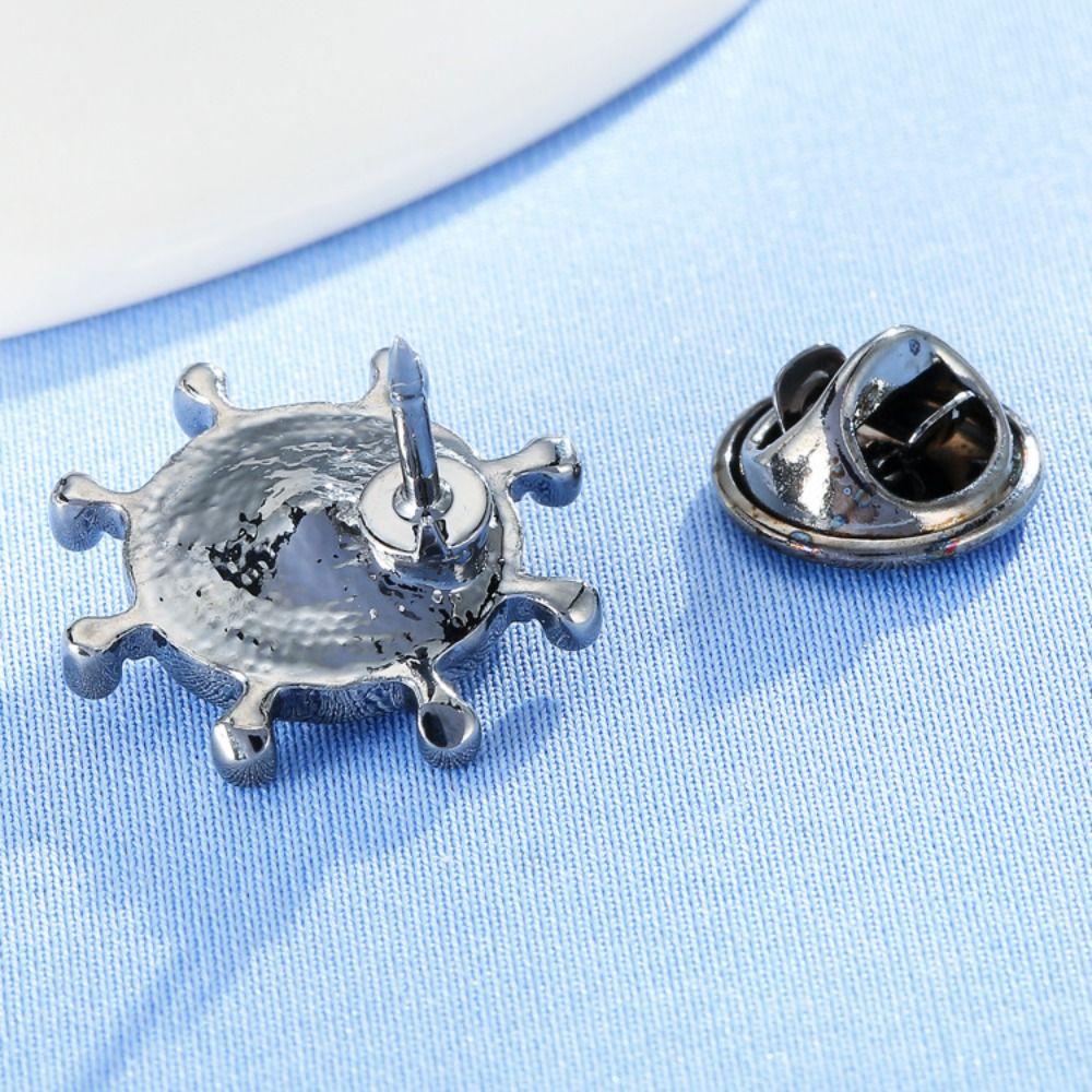 Zinc Zinc Alloy Rudder Collar Brooch Anti-glare  Retro   Cheongsam