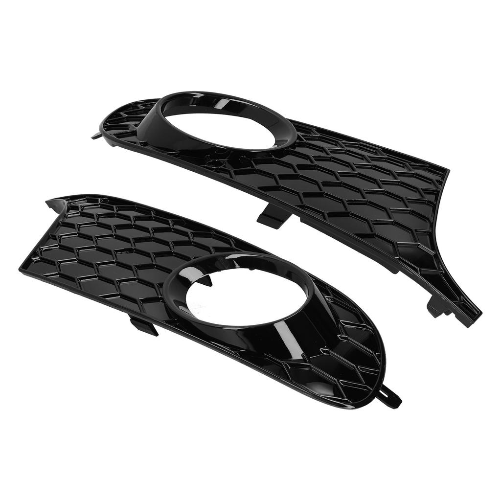 Pair Front Fog Light Frame Honeycomb Grille Cover 5K0 853 665 Fit for MK6 TDI TSI 2009‑2013