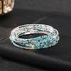 Diamond Elastic Bracelet 2mm Single Row Color Rhinestone Bracelet Women's Bracelet Women's Grab Chain Full Diamond Jewelry