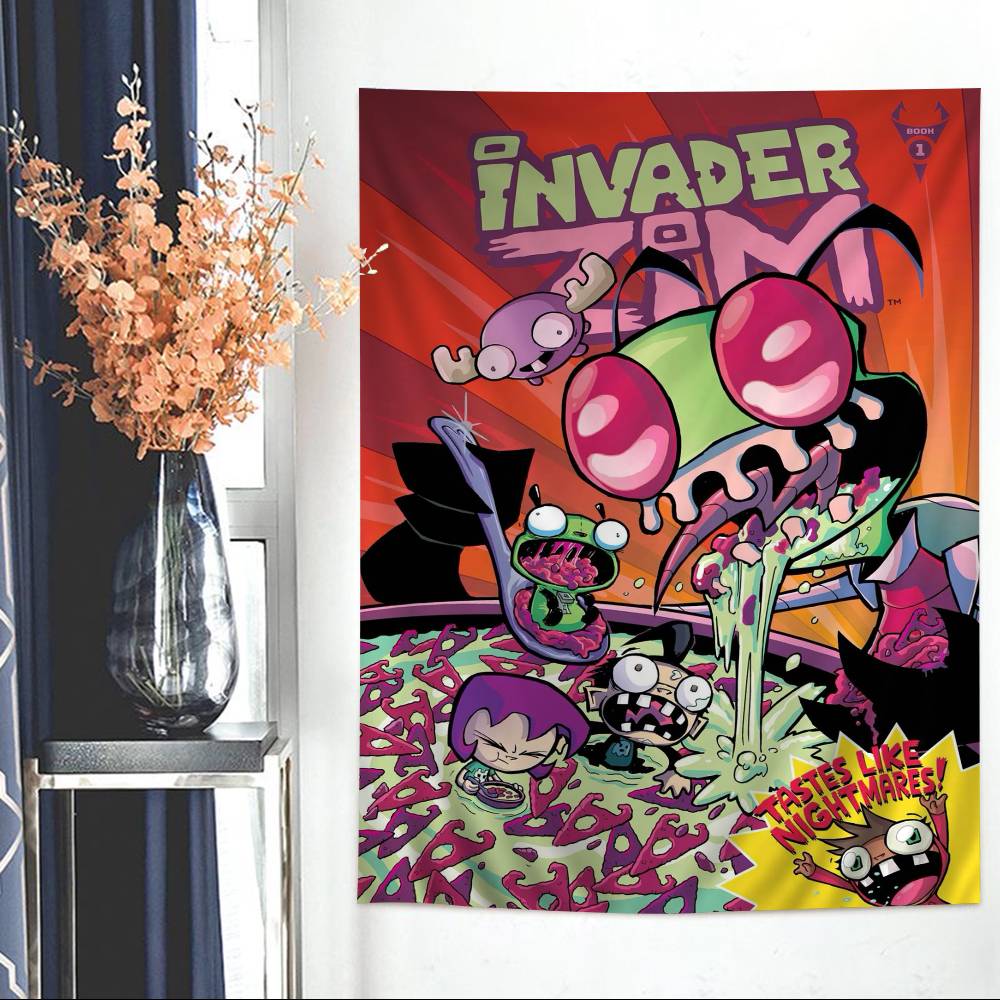 Classic Comedy IInvader ZZim Colorful Tapestry Wall Hanging Bohemian Wall Tapestries Mandala Wall Hanging Sheets