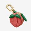 Mini Portamonete a Forma di Ciliegia Fragola Carino Ciondolo in Pelle PU Stile Coreano Portachiavi Borsa per Auricolari Mini Borsa Portaoggetti