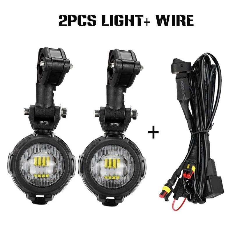 Upgrade 40W 6000K Brighter Fog Light Auxiliary Lamp for BMW R1200GS, F800GS, F700GS, F650, K1600 Motorcycles