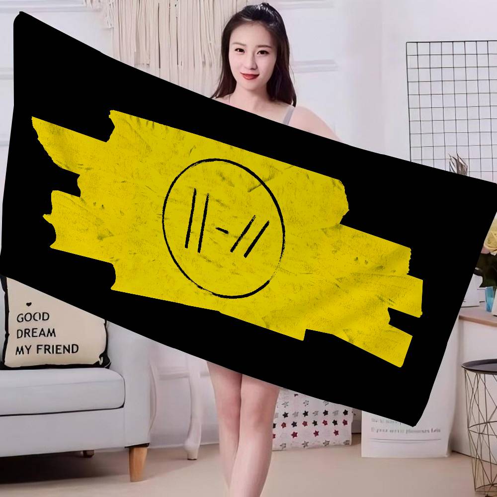 Popular T-Twenty One Pilot Band Big Microfiber Beach Towels Quick Dry Towel Sand Beach Towels Pool Towel for Travel Swim Pool