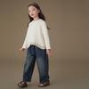 Hacikis Girls' Solid Color Long Sleeve Pullover Top