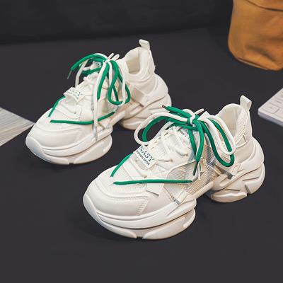 Platformowe buty taty Damskie Wiosna i Jesień Nowe Super Gorące Oddychające Sneakersy Oddychające Buty Codzienne Tide