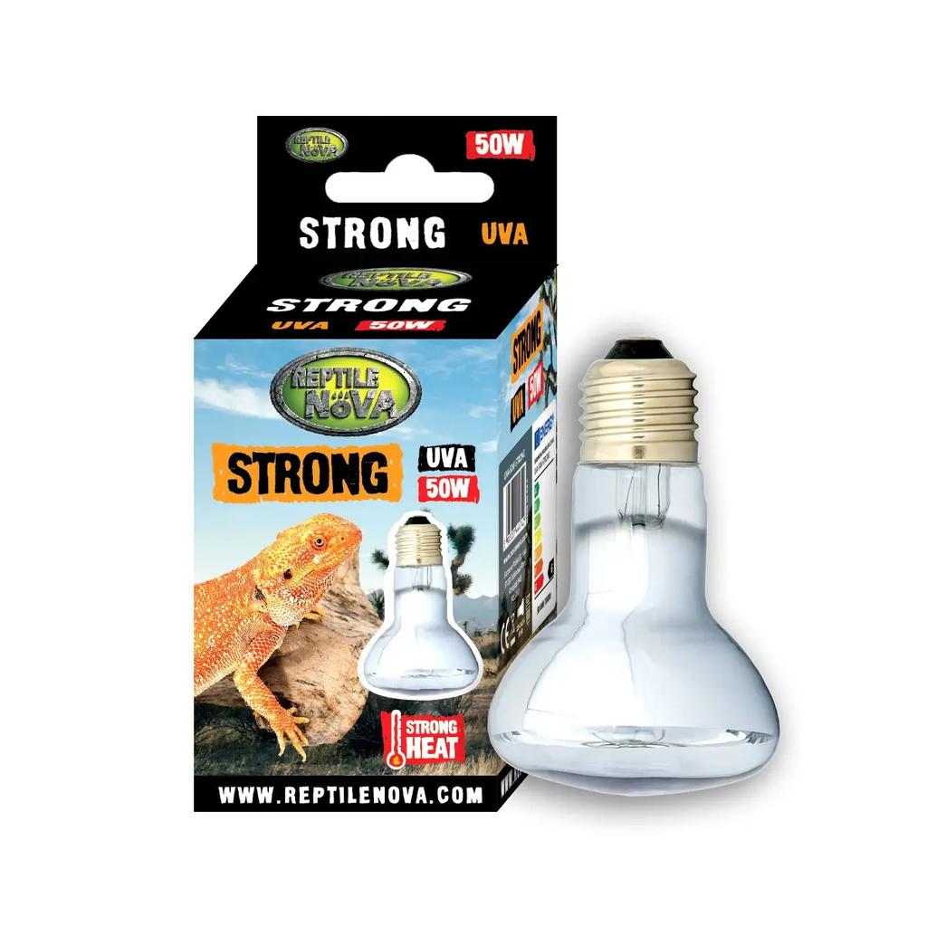 REPTILE NOVA Strong - Heating Bulb with a Focusing Beam and UVA for Terrarium REPTILE NOVA Strong - Spot Bulb 75 W (UVA) for Terrarium