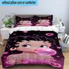 3PCS Laday In Red Dress 3pcs Bedding,Including 3PCS Duvet Cover And 2pcs Pillowcases Perfect for Christmas,Ideal for Bedroom, Dormitory