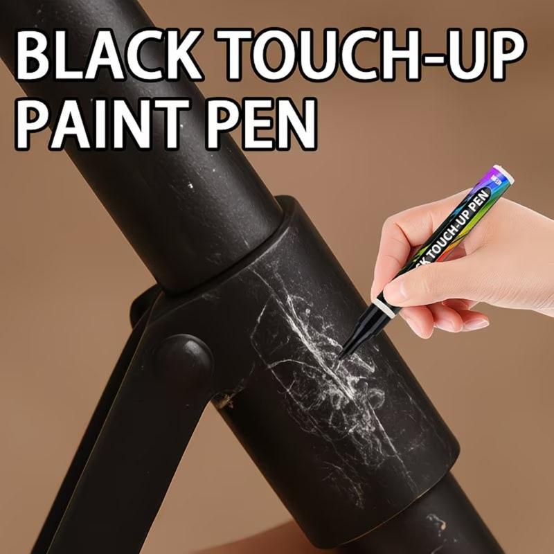 Paint Chip Cover Pen Black Color Repair Pen for Cars, Motorcycles and Bikes, Targeted Touch Up for Light Finish Wear and Daily Appearance Care