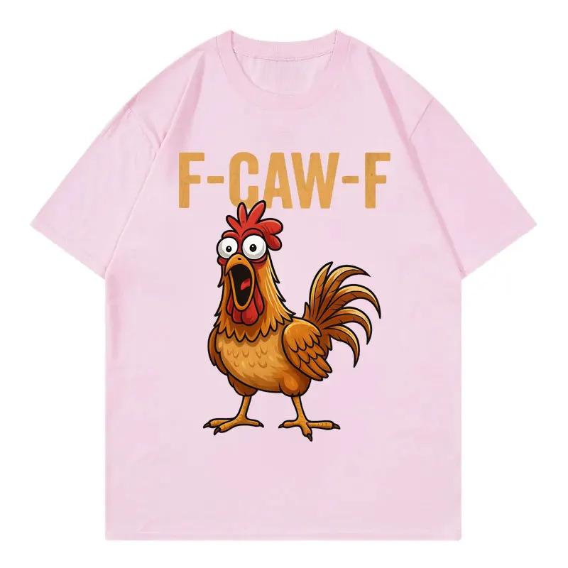 FCawF Chicken Funny Tshirt Men Women Clothing High Quality Fashion Short Sleeve Tshirts Summer Casual Loose Cotton T Shirts