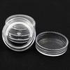 10/50/100Pcs/set Transparent Plastic Jewelry Bead Storage Box Small Bottom Round Container Jars Make Up Organizer Storage Boxes
