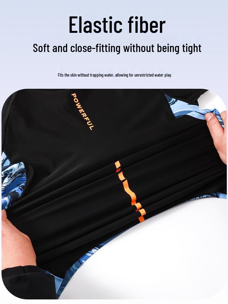 2025 Fat Boy Men's Medium & Large Split Anti-Embarrassment Swimsuit Set for Kids