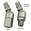 Pneumatic Universal Quick Connector With 360 Degree Rotation For Flexible Air Tool Operation In Confined Areas