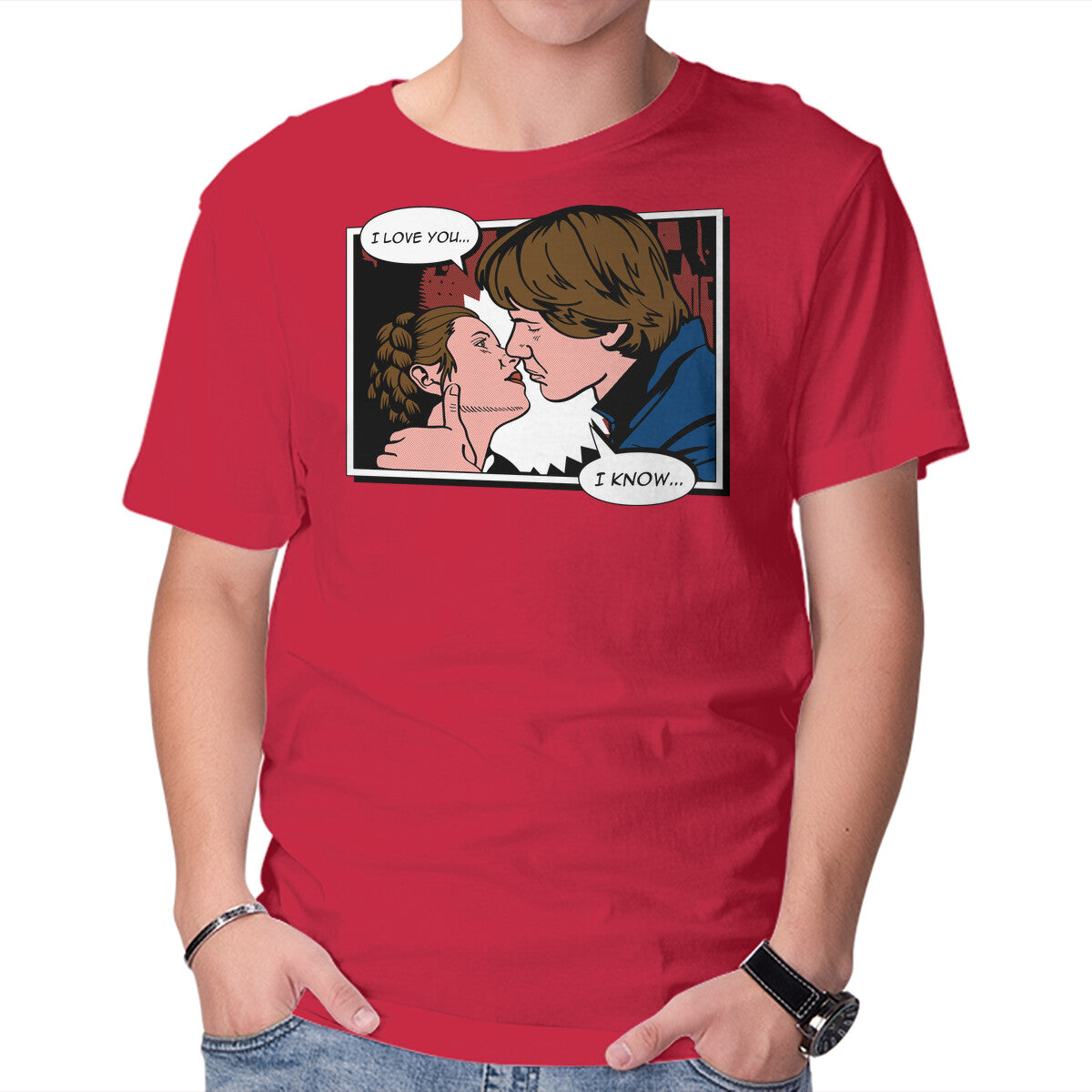 Unisex Crew Neck T-Shirt Rebel Kiss Graphic Short Sleeve Casual Tee M