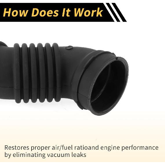 Manguera de admisión de aire del motor para Toyota Land Cruiser Prado LC120 2003-2009 Manguera de admisión del filtro de aire No. 1788175212 Goma 1 ud.