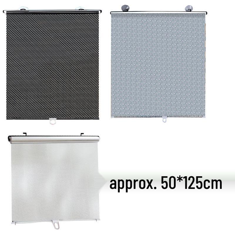 

Автомобильные принадлежности Автоматическая выдвижная солнцезащитная шторка-ролет - Летняя теплоизоляция и защита от УФ-лучей Сетка-козырек. Black Mesh Dot