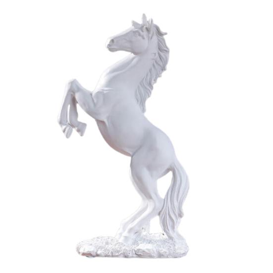 Standing Simulated Horse Figurine Vintage Miniature Pony Statue Resin Animal Sculpture Home Office Desktop Decoration Ornament