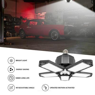 15000LM Bright LED Garage Light, 6 Glow Panels Garage Ceiling Light, Deformable LED Light for