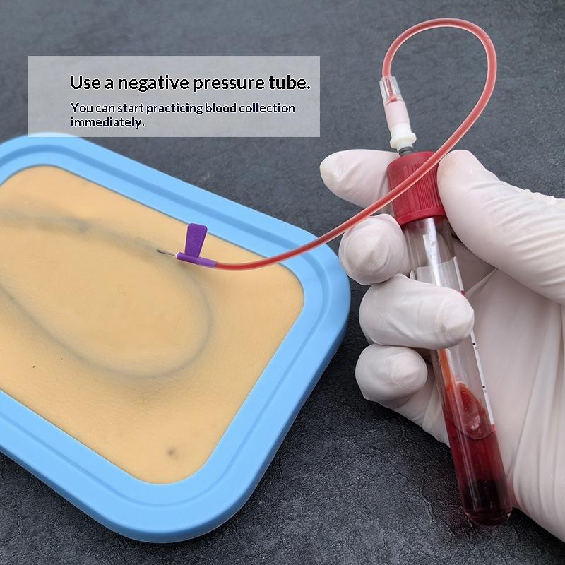 1 Set Training Injecții Asistente Model Intravenos Transfuzie Venopuncție IV Cu Pachet de Returnare Sânge Tampoane Piele Rănită Sutură