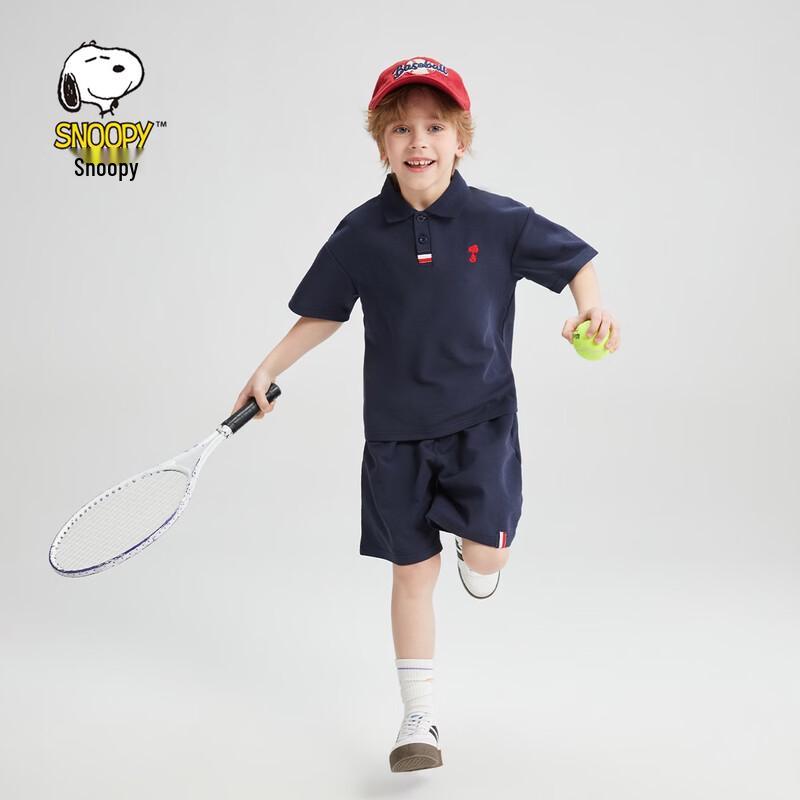 SNOOPY Boys' 2026 Summer Cooling Polo & Shorts Set
