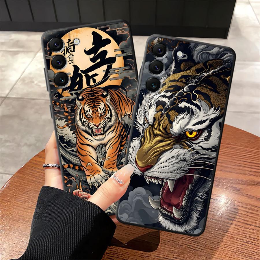 Funda Phone Cover Case for Samsung Galaxy A50 A12 A13 A20 A15 A04 A70 A17 A06 A05 A16 A40 Cool Tiger