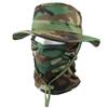 Camouflage Fischerhut mit Gesichtsmaske 2er Set Outdoor Taktischer Anglerhut Sommer Sonnenschutz für Wandern Training